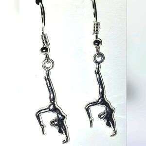 Hand crafted antique cheerleader earrings